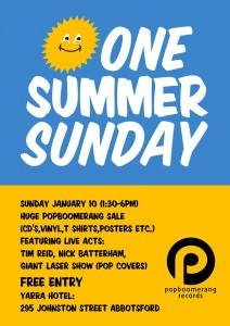 One Summer Sunday Gig Poster